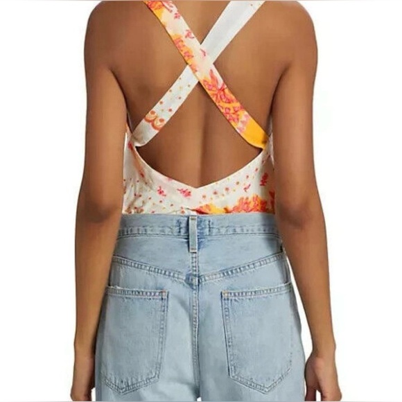 *Free People Intimately Sweet Thing Marigold Combo Bodysuit Size SM NEW - Picture 4 of 7
